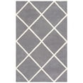 thumbnail image 5 of SAFAVIEH Chatham Isaac Geometric Diamonds Wool Area Rug, Dark Grey/Ivory, 3' x 5', 5 of 10