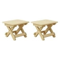 thumbnail image 1 of Taburete plegable compacto de madera para picnic, 24 x 20 x 20 cm, con travesaño reforzado para patio. 2 piezas, 1 of 9
