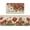 Geranium, variant on Spring Summer Floral Flower Kitchen Rugs Set of 2, Red Geranium Bee Gather Kitchen Mats Decor, Seasonal Floor Door Mat Home Decorations -17x29 and 17x47 Inch