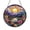 Stained Glass 7.87 Inch, variant on Sunset Mountain Stained Glass Window Panel – Golden Sun, Purple Peaks, Blooming Flowers