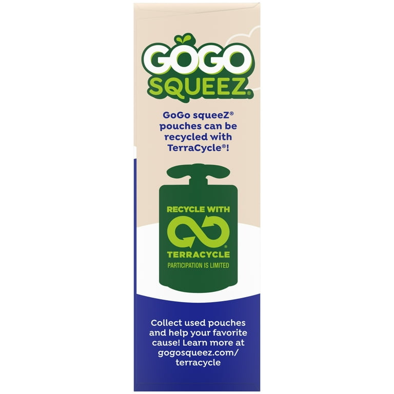 GoGo squeeZ YogurtZ Strawberry Snack Pouches 3 oz Portable Kids