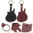 thumbnail image 2 of Miangastore 2Set Portable Plectrums Storage Holder Leather Wine Red for Guitar Players Daily Use, 2 of 8