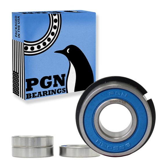 (4 Qty) PGN - 99502HNR Anneau à Pression & Roulement à Billes Scellé - 5/8 Pouces x1-3/8 x7/16 - Remplacement pour Go Kart - Moyeu de Roue - Mini Motos et Tondeuses