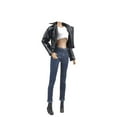 thumbnail image 2 of E-TING Leather Coat Suit Cool Wild Motorcycle Style Couple Clothes for Dolls (Girl), 2 of 4