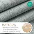 thumbnail image 2 of Cortinas opacas Joydeco de lino natural, 132 x 229 cm, 2 paneles, 2 of 8