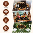 thumbnail image 7 of Orange Fall Round Tablecloth, Fitted Table Cover with Elastic for 55"-60" Round Tables, Black Maple Leaf Pumpkins Thanksgiving Table Cloth Outdoor Indoor Dinning Party Waterproof Tablecloths, 7 of 7