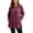 Wine, variant on Plus Size Women's Tunic Tops Ribbed Knit Crewneck Long Sleeve Side Split Fall Soft Brushed Stretchy Relaxed Sweater XL-5XL