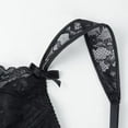 thumbnail image 4 of Women's Sexy Lace Bra Unlined Underwire Lace Embroidered Non Padded Ultra Thin Bra, 4 of 6