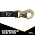 thumbnail image 5 of US Cargo Control, Ratchet Straps With Snap Hooks, Perfect Motorcycle Straps, 1 Inch Wide X 6 Foot Long Short Ratchet Straps, Heavy Duty Black Ratchet Tie Downs, 2 Pack, 5 of 5