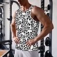 thumbnail image 5 of KLL skull pirate Print Men's Muscle Gym Workout Stringer Tank Tops Bodybuilding Fitness T-Shirts Tank Tops Men-Medium, 5 of 7
