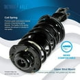thumbnail image 3 of Detroit Axle - Front 8pc Struts Kit Struts with Coil Spring Sway Bars Outer Inner Tie Rods for Chevrolet Malibu, Pontiac G6, Saturn Aura, 3 of 9