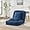 Blue, variant on Memoryfield Human Dog Bed for Adults & Pets, Convertible Floor Lounge Chair, 5-Position Adjustable, 2 Pillows, Chenille Sofa Bed for Living Room & Bedroom, Black