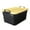 Yellow, variant on Life Story 55 Qt Stackable Storage Bin, Heavy Duty Lidded Container, Black/Gray, 12 Pack