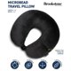 thumbnail image 2 of Almohada de viaje Brookstone Microbead con cuello y bolsillo, color negro, 2 of 7