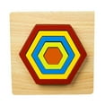 thumbnail image 2 of STARTIST Geometric Puzzles Toy Teaching Shape Hexagon ,Wooden Puzzles, 2 of 9