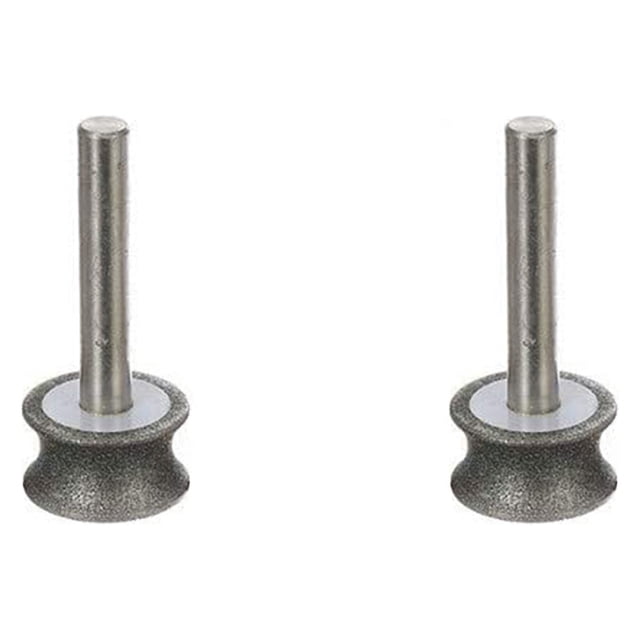 2 muelas abrasivas de diamante para amoladoras de vidrio, para aviones, con borde recto, biselado de 6 mm (8 mm)