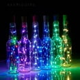 thumbnail image 3 of BadPiggies 12Pack Wine Bottle Lights with Cork 20 LED Battery Operated Colorful Fairy Mini String Lights for DIY Christmas Wedding Party Decor, 3 of 10