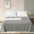 thumbnail image 5 of Super Soft 1800 Count Microfiber Flat Sheet, Durable and Anti-fading Bed Top Sheet with Hem, Twin, 66 x 96 Inches, Smoke Gray, 5 of 5