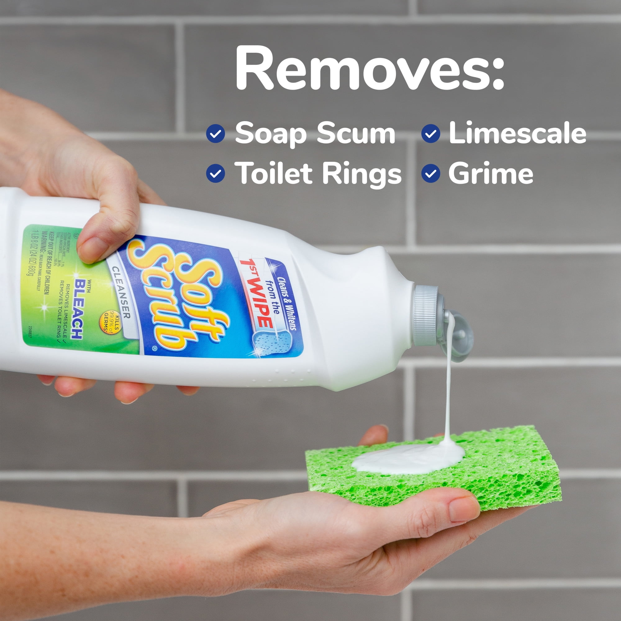 Soft Scrub® with Bleach Cleaner Gel (Pack of 16), 16 pack - Kroger