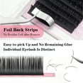 thumbnail image 6 of Qeelasee Matte Black Flat Lashes Extension 0.15 mm Mink Split Tips Individual False Eyelashes DD Curl 9 mm, 6 of 7