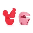 thumbnail image 4 of Fox Run Pig and Rooster Pot Clip, Red/Pink, 4 of 5