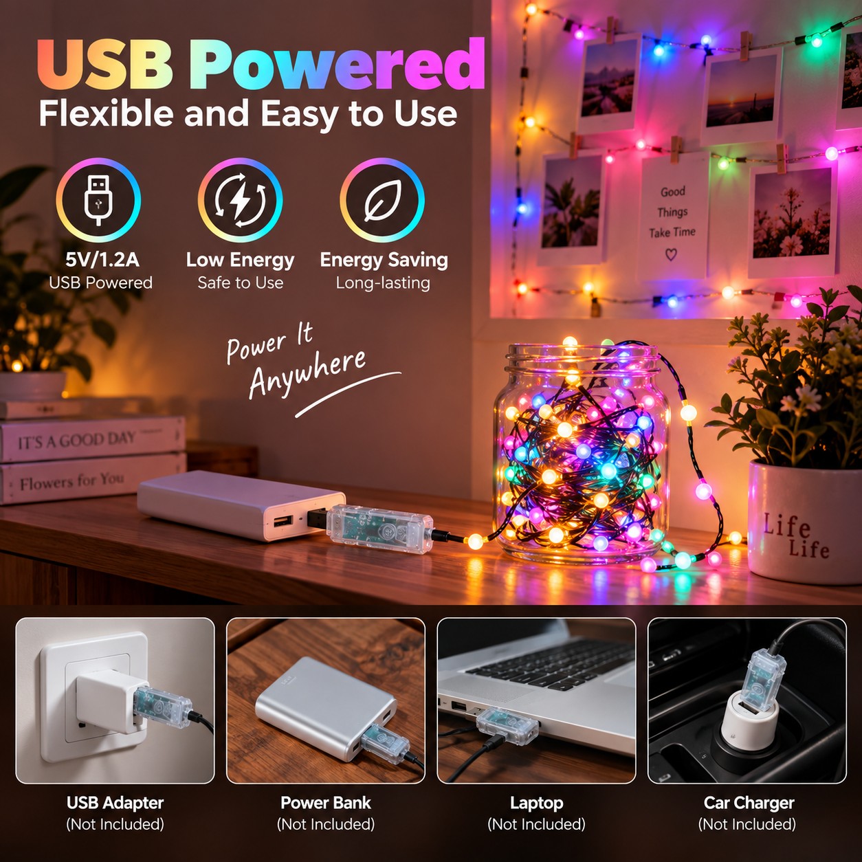 Avatar Controls 50 Ft Smart RGB String Lights with 100 LEDs photo 5