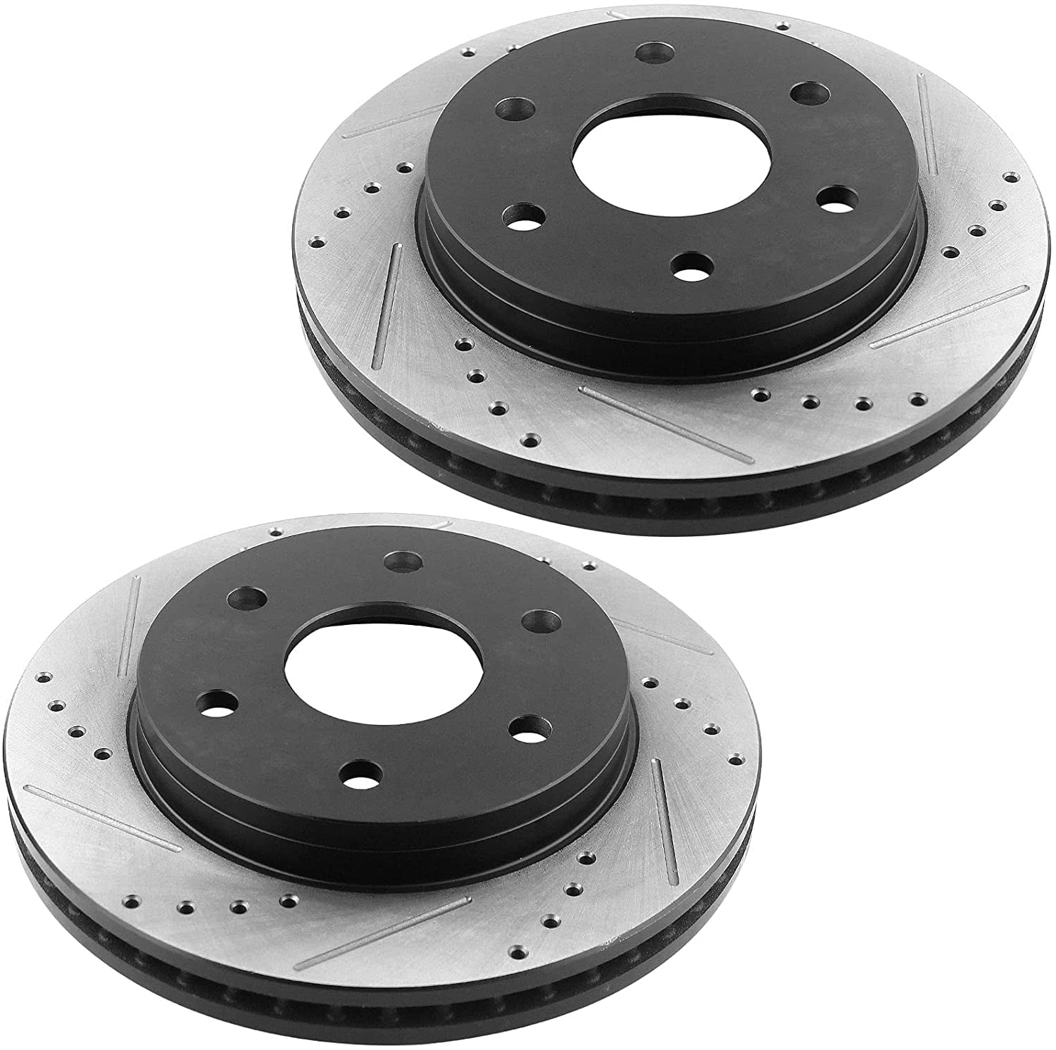 Motorbymotor Front Brake Rotors 325mm Drilled & Slotted Design