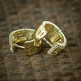 thumbnail image 2 of 2Ct Lab Created Round Diamond Men's Huggie Hoop Earrings 14K Yellow Gold Finish, 2 of 4