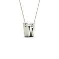 thumbnail image 3 of aaXia 14K White Gold Diamond 1/6ct. TDW Initial “W” Pendant Necklace, 3 of 5
