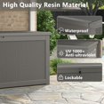 thumbnail image 7 of Bifanuo 260 Gallon Resin Deck Storage Box, Weatherproof & UV-Resistant with Steel Support for Patio & Pool Supplies, 7 of 7