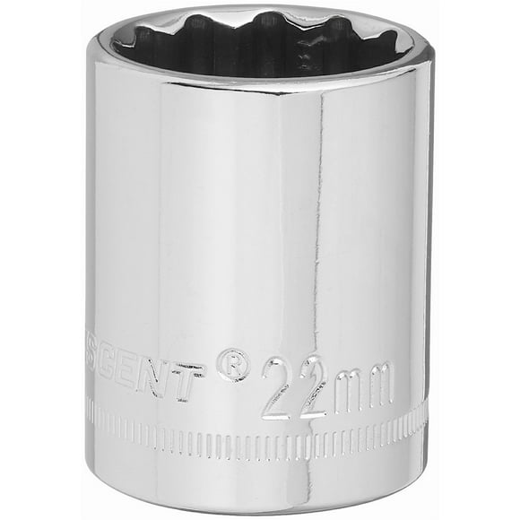 Enchufe, 22 mm, transmisión en forma de media luna, 12 puntos métricos