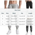 thumbnail image 3 of Inleife Mens Solid-Color Casual Loose Sporty Sweatpants Fitness Warm Pockets Drawstring Elastic Waistband Pullover Sweatpants, 3 of 6