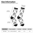 thumbnail image 2 of Fuzoiu Black Squirrel Print Athletic Crew Socks for Men & Women,Casual Crew Socks,Above Ankle Crew Socks for Business, Casual, 2 of 6
