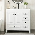 thumbnail image 2 of GAZHOME Bathroom Vanity with Sink , Modern Thickened Bathroom Storage Cabinet, 36 inch, 2 of 7