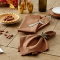 thumbnail image 4 of DII Solid Napkin Set Collection, 20x20, Leather Brown, 6 Piece, 4 of 8