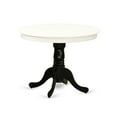 thumbnail image 2 of East West Furniture ANT-LBK-TP Antique Table 36" Round in Linen White and Black Finish, 2 of 4