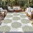 thumbnail image 2 of Sage Green Dahlia Outdoor Rug 5x7 Ft - Reversible Patio Rug Outdoor Camping Rugs, Country Grey Flowers Floral Farmhouse Indoor Outdoor Area Rugs, Non-Slip Outdoor Carpet Runner for Deck/Porch, 2 of 8