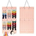 thumbnail image 1 of AMERTEER Large Pink Hair Bows Holder Wall Hanging Hair Bows Organizer with Double Rope Durable Felt Hair Clips Storage Display Hanger Hair Accessory for Girl Baby Room Decor, 1 of 10