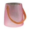 thumbnail image 2 of Florero de Cristal con Forma de Bolsa Trasera Macarena Decorativo de Jardín Rosa 16x13x18cm florero de escritorio, 2 of 8