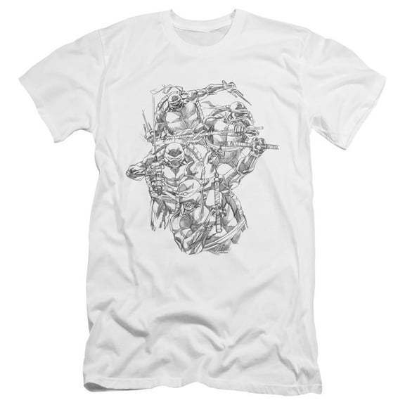 TMNT Teenage Mutant Ninja Turtles Shinobis Unisex Adult Canvas Brand T Shirt