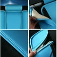 thumbnail image 2 of NINTE Universal PU Leather Car Seat Cushions Luxury Protectors Front Rear Auto Seat Covers Blue & Black 7PCS, 2 of 6