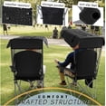 thumbnail image 4 of Portable Camping Chair with Canopy - Folding Chair with Canopy, Durable 600D Oxford Canopy Chair for Camping, Beach, Picnics, Fishing & Sports,Black, 4 of 8