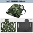 thumbnail image 5 of COEQINE Bag-Style Foldable Golf Cart Seat Cover, Compact Carry Design with Handle, Universal 51.2"x30.3" for Most 2-Seaters, Quilted Polyester, 4 Front Pockets, Golf Ball Green Camo, 5 of 8