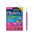 thumbnail image 3 of Piksters 40 Pack Interdental Brushes Size 1 Purple Reusable For Cleaning Between Teeth, 3 of 4