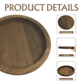 thumbnail image 2 of WLGJL Candle Plate Holder Tray: Round White Wood Decorative Tray Decor - Rustic Farmhouse Coffee Table Decor - Tealight Pillar Trays for Home Decor （Distressed）, 2 of 8