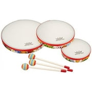 Remo Rh310000 3Piece Drum Set Multicolored Rhythm Club Hand Drum Set, 6810Inch Diameters