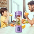 thumbnail image 5 of Portable Blender USB Rechargeable Personal Juicer Cup Small Fruit Juice Mixer for Shakes and Smoothies, 5 of 5