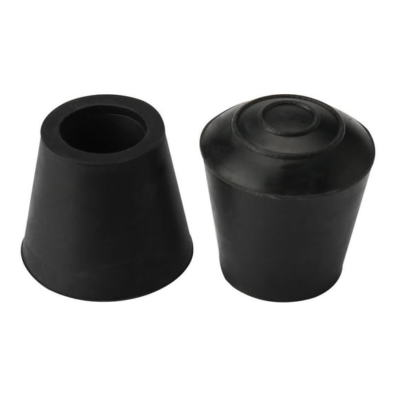 Rubber Leg Cap End Tip Furniture Feet Protector 12mm 1/2" Inner Dia 2pcs