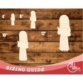 thumbnail image 3 of Unfinished Wood Nun Shape | DIY Craft Cutout 30" / 3/4", 3 of 3