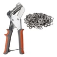 thumbnail image 1 of SPRING Steel Eyelet Hand Press Kit with Comfortable Rubber Handle Longevity Guaranteed A (with 100 buttons), 1 of 9